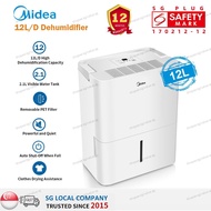 【Limited Ready Stock】Midea CF12BD/N7-DN 12L/Day Dehumidifier/1-year SG Warranty/ 3-pin SG Plug