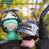 POKERFACE Car Cute Duck With Helmet Propeller Wind-breaking Duck Car Interior Accessories Without Li