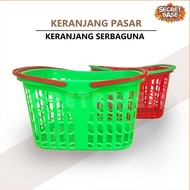 Market Basket - Multipurpose Plastic Supermarket Shopping Basket / Carrying Basket Vegetable Basket