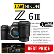 (READY STOCK) NIKON Z6 III Z6 MARK 3 Z6 III 24-70MM F/2.8S (1 YEARS WARRANTY) NIKON Z6 III 24-70MM F