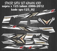 STIKER STRIPING DECAL SUPRA X 125 TH 2006-2012 WAVE RISET