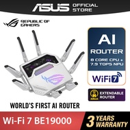 ASUS AI Router ROG Rapture GT-BE19000AI WiFi 7 6GHz BE19000 Tri Band Gaming Router Wireless