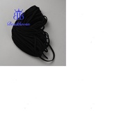 1set 1pc Polyester Cords Black 5mm 21.87 Yards(20m)/pc