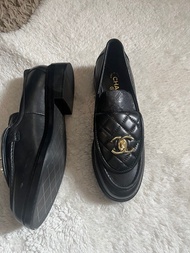Chanel black loafers