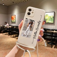 Softcase Macaron Custom nama + Foto kamu Tali lanyard For Type OPPO A16 A15 A54 RENO 5/5F A74 A3s A5