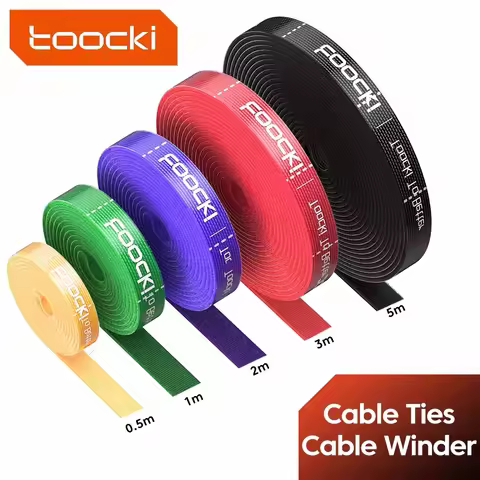Toocki Cable Organizer Cable Management Tearable Organizador Cables Winder Ties Phone Accessories Wi
