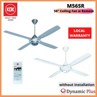 KDK M56SR 56" Long Rod Ceiling Fan with Remote