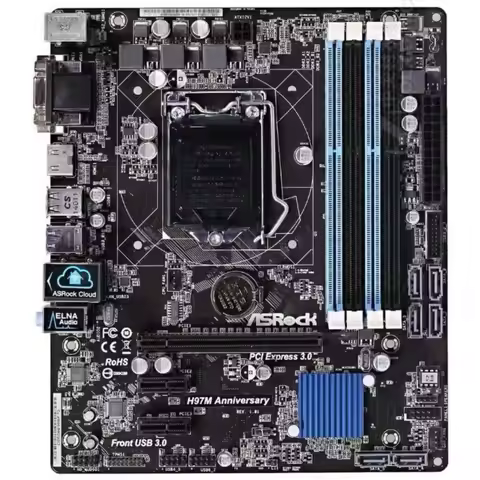 H97 carte mère ASRock H97M anniversaire LGA 1150 carte mère DDR3 32GB USB 3.1 Micro ATX prend de 5e 