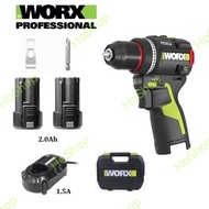 (香港WORX威克士總代理行貨) WORX 威克士 WU135 12V 10MM 鋰電雙速無刷迷你智能電鑽充電套裝 - 2 Speed Mini Smart Drill Set