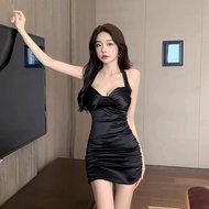 dandelia / dress cocktail satin 1562 (S-XL) / party dress / dress korean style / dress wanita / gaun