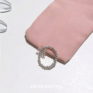 earika.earrings - silver beads ring แหวนเม็ดกลมยางยืดเงินแท้ (ราคาต่อวง มีจี้ให้เลือก 3 แบบ) ฟรีไซส์ปรับขนาดได้ ใส่อาบน้ำได้