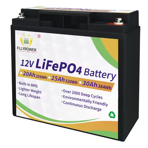 EU 12.8V 6Ah 10Ah 12Ah 20Ah 25Ah 30Ah 50Ah Lithium Iron Solar Storage Battery With BMS Phosphate LiF