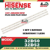 32D50 / 32D52 COMPATIBLE WITH HISENSE 32 INCH LED TV BACKLIGHT ( LAMPU TV ) 32" LED BACKLIGHT