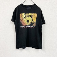 古著火影忍者短袖動漫印花T卹，黑色，M碼