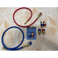 AC R134A Quick Connector Adapter Coupler Auto A/C Manifold Gauge Low/High HVAC Car Automotive gas so