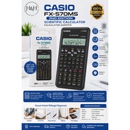 Casio FX-570MS 2nd Edition Scientific Calculator Original 401 Functions 2-Line Display Kalkulator Sa