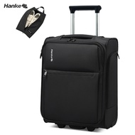 Hanke Front Open Luggage Bag Fit 15.6'' Portable Notebook 17 Inch Cabin Luggage Trolley Bag with Whe