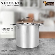 Golden Flying Fish - Stock Pot 16Cm & 18Cm - Stainless Steel