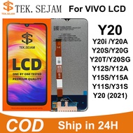 TEK.SEJAM Original LCD For VIVO Y20i Y20 Y20S Y20SG Y20T Y12S Y12A Y15S Y15A Digital Touch Screen