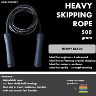 HealthFirst Heavy Jumping Skipping Rope Premium 3 Meters | 500 grams HS