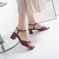 Obiobi Heels 5cm Sandal block Heels ankle Strap