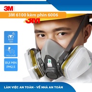 Organic and Inorganic Mixed Gas Mask Set, Ammonia, Methilamin, Formaldehit and HF 3M 6100 + 3M 6006 