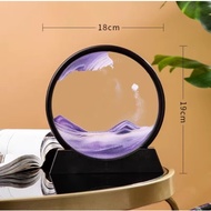 3D Moving Sand Art Round Dynamic Sand Art Home Office Desk Decoration