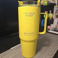 Hello Kitty 黃色大容量保溫壺（有飲管）