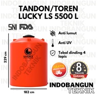 Tandon Toren Tangki Air Lucky Standard 5000 5500 Liter Polytank LS 500