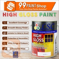 LSC ( 5L ) 5 liter LSC HIGH GLOSS PAINT CAT MINYAK FOR WOOD & METAL