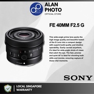Sony FE 40mm F2.5 G Lens [SEL40F25G] For Sony FE | Sony Singapore Warranty