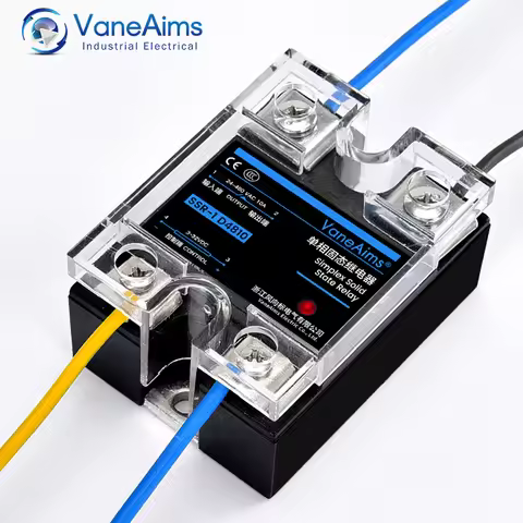 Solid State Relay Single Phase SSR 220V 25A 40A Output SSR-25DA SSR-40DA SSR-40AA SSR-40DD Relay Mod