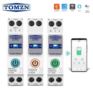 TOMZN 63A WIFI Smart Switch Energy Meter Kwh Metering Monitoring Circuit Breaker Timer Relay MCB