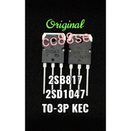 2SB817 2SD1047 B817 D1047 N-CHANNEL & P-CHANNEL TRANSISTOR TO-3P KEC (SOLD IN PAIR)