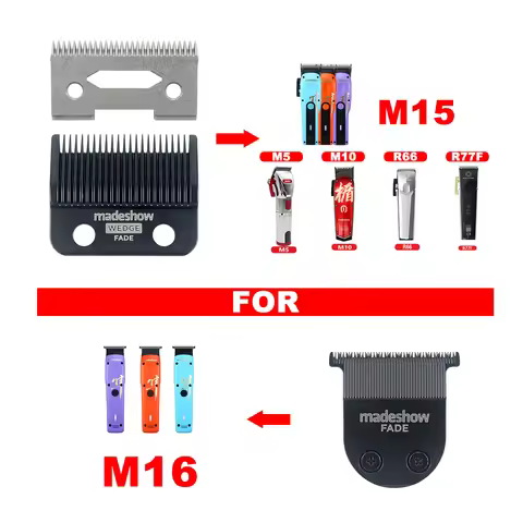 Original Replacement Blade for MADESHOW M15/M16 Professional Hair Clippers Men's Grooming Barbershop