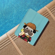 iPad 12.9/Air5/iPad 9/mini 5系列 度假噗噗 皮革平板保護套