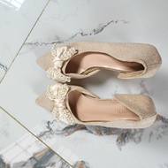 GT2 shoes, 5p cream high heels, size 235(1.5)/ 36 feet, 95% new