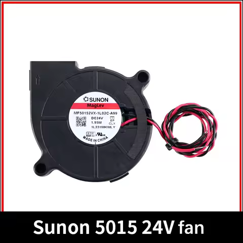 Sunon 3D Printer Blower Fan 5015 24V 0.41A Double Bearing Fan Centrifugal DC Cooling Turbo Fan 5015S