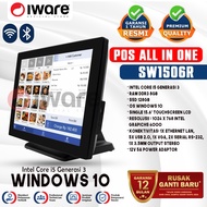 MESIN Iware Pos All In One Cash Register SW-1506R i5 4GB 64GB Touchscreen | 8/128GB