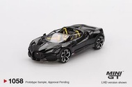 Mini GT 1/64 Bugatti W16 Mistral Black #MGT01058-L