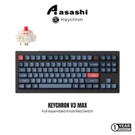 Keychron V3 Max ANSI 80% TKL 87 Key Full Assembled Knob RGB Hot-Swap BT/2.4GHz/Wired Normal Profile 