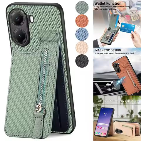 For Xiaomi Poco F8 X7 F7 M7 X6 M6 F6 Pro 5G 4G Zipper Wallet Leather Magnet Back Case For Poco F8 Ul