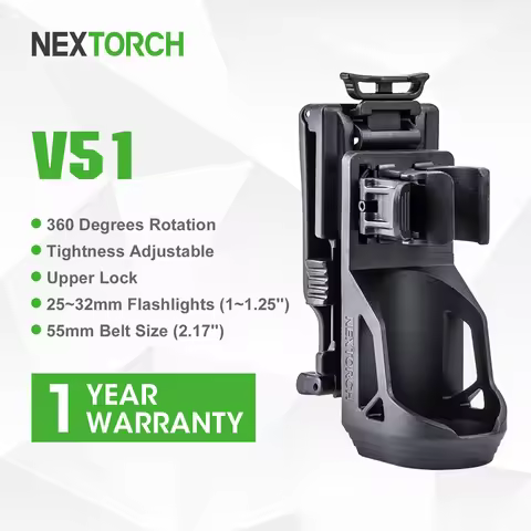 Nextorch V51 flashlight tactical holder 360 Rotatable Flashlight holder molle tactical For tactical 