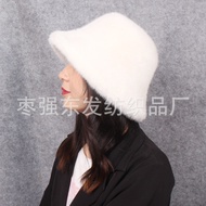 Bucket Hat Plush Warm Hat Big Brim Fashion Women's Basin Hat Furry Furry Hat Fashion