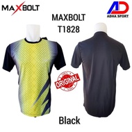 NEW JERSEY/ BAJU BADMINTON MAXBOLT T1828 / T 1828 BLACK HITAM KAOS