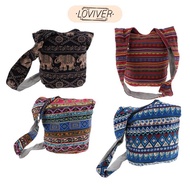 [LOVIVER] Ladies Embroidery Bag Handbag Shoulder Bag Shoulder Bag Leisure School Bag