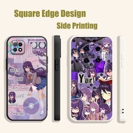 Casing For OPPO Reno6 Reno 7 7z 5K A16E A16K A94 doki doki literature club Yuri BOW01 Phone Case Squ