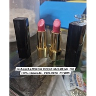CHANNEL LIPSTICK ROUGE ALLURE NO 138 100% ORIGINAL PRELOVED NO BOX