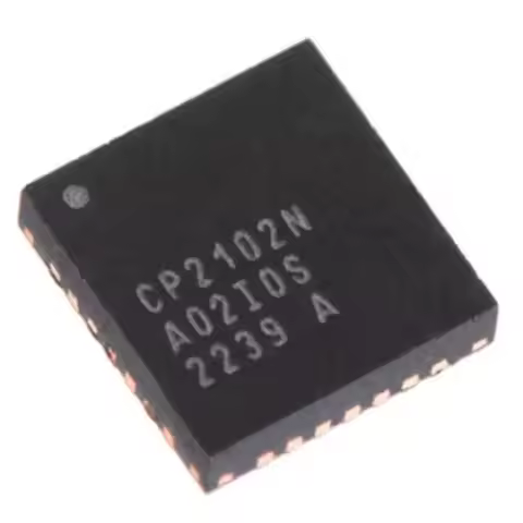 5Pcs New Original Cp2102N-A02-Gqfn28R Cp2102N Qfn-28 Interface Controller Chip Ic