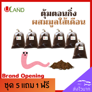 Uland ตุ้มตอนกิ่งผสมมูลใส้เดือน น้ำยาเร่งราก ชุด 5 ฟรี 1 ขนาด 3.5*6 นิ้ว พร้อมใช้ทันที ตุ้มตอนกิ่ง ตุ้มตอนกิ่งไม้ ตุ้มตอนต้นไม้